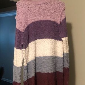 Tunic length sweater